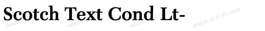 Scotch Text Cond Lt字体转换